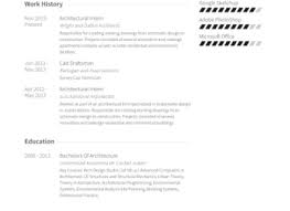 Architectural Intern Resume Samples VisualCV Resume, Resume ...