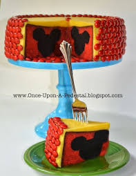 Once Upon A Pedestal Mickey Cakes Disney Cakes Inside Cake