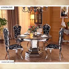 Maybe you would like to learn more about one of these? Black Stainless Steel Frame Round Dining Table Mable Top Tables Metal Dining Room Furniture Furniture Sticker Table Bedsidetable Furniture Aliexpress