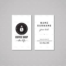 Coffee Shop Business Card Design Concept Coffee Shop Logo Badge With Coffee Shop Business Coffee Shop Business Card Cafe Business Cards