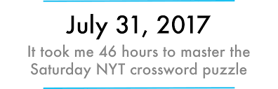 Method crossword clue 3 letters. How I Mastered The Saturday Nyt Crossword Puzzle In 31 Days By Max Deutsch Medium