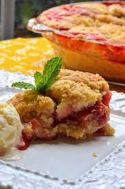 Strawberry Rhubarb Buckle Recipe Recipes Rhubarb Coffee Cakes Strawberry Rhubarb