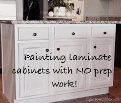 Painting Laminate Cabinets The Right Way Without Sanding Painting Laminate Cabinets Laminate Cabinets Laminate Cabinet Makeover