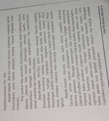 السّلام عليكم ورحمة الله و بركاته. 1 Sopo Sing Pidhato Manut Teks Ing Dhuwur 2 Pidhato Kasebut Ing Adicara Apa 3 Sapa Wae Sing D Brainly Co Id