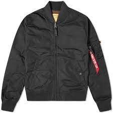 Zip fastening, two buttoned front pockets. Alpha Industries Ma 1 Tt Jacket Black End
