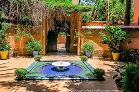 Majorelle Garden In Marrakech Here Lies Yves St Laurent Morocco Moroccan Garden Marrakech Gardens Luxury Homes Dream Houses