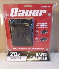 Black And Decker 20v Lithium Battery Charger Flashing Green Bauer 20v Hypermax Rapid Battery Charger For Lithium Ion Batteries 1704c B New Bauer Battery Lithium Ion Batteries Charger