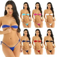 Sexy Donne Ragazze Micro Bikini Set Reggiseno Perizoma Costumi Da Bagno Costume Da Bagno Costume Da Bagno Ebay