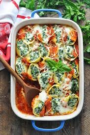 Spinach Stuffed Shells Vegetarian Recipes Healthy Vegetarian Recipes Dinner Vegetarian Recipes Dinner Healthy
