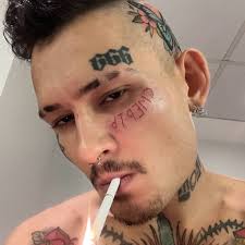 Morgenstern got another tattoo ON HIS FACE — if reflected in the mirror, it  reads like “sm*rth”