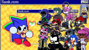 FNF Vs Sonk.rom - Sonkin Hackin Song But Different Characters Sing It 🎵  (Everyone Sings) - YouTube