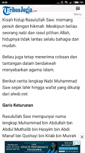.rasulullah nabi muhammad saw yang jatuh pada tanggal 12 rabiul awal dalam penanggalan hijriyah. Sejarah Edukatif Nabi Muhammad Saw Brainly Co Id