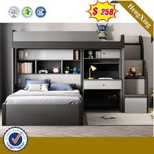 It's crafted with wood and clean, easy lines. China Latest Smart Mdf Wood Bedroom Furniture Children Double Bunk Beds With Storage Drawer Or Ladder China Home Furniture Set Bedroom Furniture