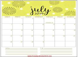 Pin On July 2019 Calendar Printable