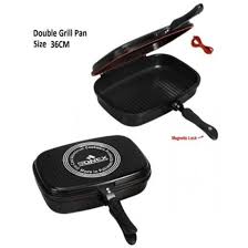 Durable and easy to maintain, it also can be used with different. Sonex Marble Coated Double Sided Grill Fry Pan 36 Cm