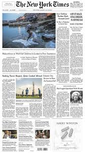 The new york times dramatically illustrated the enormity of the economic downturn on their front page saturday, showing how job losses in the united using stats from the department of labor, the nyt graphics team used the entire length of the newspaper to convey the gravity of the situation. Building The Front Page The New York Times
