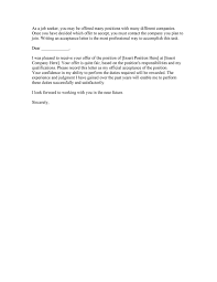 Express your enthusiasm about helping the company attain its goals and working with your new colleagues. 40 Professional Job Offer Acceptance Letter Email Templates á… Templatelab