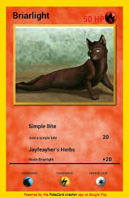 This list is soley my opinion. Briarlight Pokemon Card Warrior Cats Warrior Cats Books Warrior Cats Fan Art