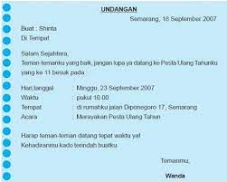 Namun pada kondisi tertentu, bisa saja diharuskan menggunakan surat undangan. Buatlah Satu Contoh Undangan Tidak Resmi Brainly Co Id