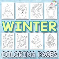Playing snow in winter s for kidse5ef. Winter Coloring Pages For Kids Itsybitsyfun Com