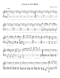 The sound of chimes and bells can evoke the christmas spirit in all of us. Carol Of The Bells Sheet Music For Piano Solo Musescore Com