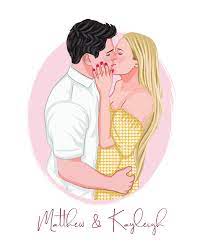 Mamabear247 I Will Draw Stunning Couple And Wedding Portrait Illustration For 15 On Fiverr Com In 2021 Portrait Illustration Custom Portrait Illustration Custom Portraits
