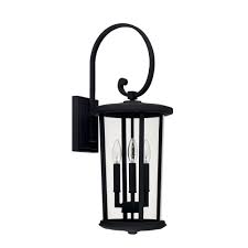 926731bk Capital Lighting 926731bk Howell 3 Light Outdoor Wall Lantern In Black Goinglighting
