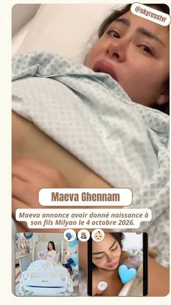 👶🏽💙 Maeva Ghennam annonce avoir donné naissance à son fils Milyan le 4  octobre 2026. Après une grossesse compliquée et un accouchement difficile,  elle a dû subir une césarienne d’urgence., Le bébé a ...