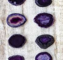 Natural Purple Agate Slices 3cm to 4cm