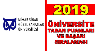 Mimarlık taban puanları 2021 listesini ve puanların kaçta kapattığını aşağıdaki tabloda bulabilirsiniz. Mimar Sinan Guzel Sanatlar Universitesi 2019 Taban Puanlari Basari Siralamasi Ogrenci Gundemi