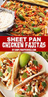 Sheet Pan Chicken Fajitas Pan Chicken Fajitas Fajitas Chicken Crockpot Recipes