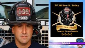 Funeral service for firefighter William N. Tolley