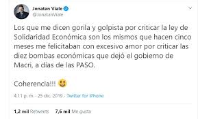 El bubu está con tauro, indignada con jonatan viale por su tweet tras irse de américa: El Editorial De Jonatan Viale Que Se Convirtio En Tendencia En Las Redes Cuando El Peronismo Hace El Ajuste Es Solidaridad Y Reactivacion Infobae