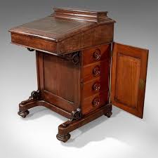 Victorian Antique Davenport English Oak Writing Desk Bureau Circa 1870 Small Writing Desk Writing Desk Desk