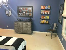 I've been working on transforming my boys room with a soccer theme. Soccer Themed Bedroom Decor For Kids