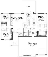 Browse ranch style house plans w/multiple bedrooms, modern open floor plan, finished basement & more! Ada Compliant Modern Farmhouse Ranch Plan Woodside
