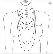 Eilisain Necklace Sizing Chart