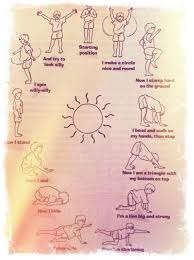A Sun Salutation For Children Yoga For Kids Childrens Yoga Yoga Mindfulness