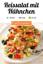 Reis Gemusesalat Mit Hahnchen Rezept Salat Rezepte Gesund Salat Vorspeisen Rezepte