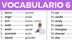 A su lado, puedes leer la traducción de la letra de la canción al español. Vocabulario En Ingles Con Pronunciacion Leccion 6 De 8 200 Palabras En Ingles Y Espanol Youtube