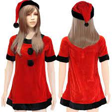 小悪魔カラーな赤 黒のサンタ風ワンピース o 204 コスプレ衣装 コスチューム コスプレ 衣装 制服 ハロウィン 変装 仮装 クリスマス サンタ 聖夜 トナカイ セクシーサンタ サンタ帽 コスプレ 衣装 ファッション ファッションアイデア