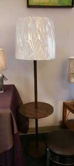 Mid Century Wood Metal Table Floor Lamp Combo 169 95 Shade Sold Separately 38 95 Rewired For Safety 269 Wood And Metal Table Floor Lamp Table Metal Table
