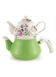 Tee Garten Emaye Caydanlik Schafer Tea Pots Tableware Tea
