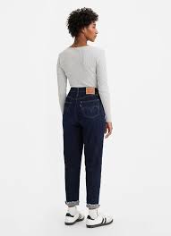 Quần Jeans Nữ Dài - Taper Boyfriend High Rise