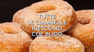 Le frittelle di carnevale sono semplici da preparare, morbide e croccanti. Tutte Le Ciambelle Riescono Col Buco Ricette Semplici Con Al Ta Cucina Youtube