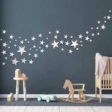 4,995 star wall decorations products are offered for sale by suppliers on alibaba.com, of which other home decor accounts for 8%, mirrors accounts for 4%, and wallpapers/wall coating accounts for 3%. Amazon Com Decalmile 60 Pieces Acrylic Mirror Wall Sticker 3d Wall Decal Living Room Bedroom Home Wall Art Decor Stars Silver 5 Different Sizes Kitchen Dining