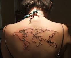 2,108 likes · 1 talking about this · 26 were here. 26 World Map Tattoos With Releasing And Wandering Meanings Tattooswin