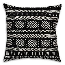 Get free shipping on qualified bed pillows or buy online pick up in store today in the home finding the right bed pillows is important for both a good night's sleep and pulling together your room's décor. Designs Direct Mudcloth Square Outdoor Throw Pillow In Black Bed Bath Beyond
