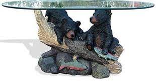 Both types of lumber were very cheap and readily available to us so we thought, why not. Bear Cubs Sculpture Coffee Table Bear Sculptures Black Bear Decor Bear Cubs