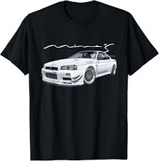 JDM CAR R34 V-SPEC II RB26 Skyline Mine’s V-Spec N1 T-Shirt : Amazon.co.uk:  Fashion